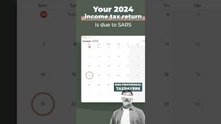 South African Tax Reminder on Income Tax Return deadlines Tax taxseason [upl. by Einahpts]