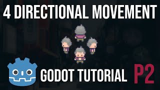 Setup 4 Directional RPG Player Movement in Godot [upl. by Orozco]