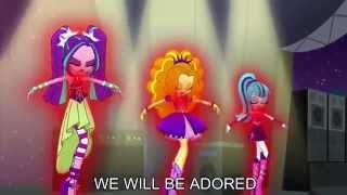 Welcome to the Show With Lyrics  My Little Pony Equestria Girls Rainbow Rocks Song [upl. by Yecaj417]