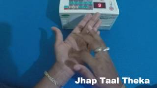 Practice Kathak Jhap Taal Dugun with Taal machine  How to theka on hand [upl. by Seline125]