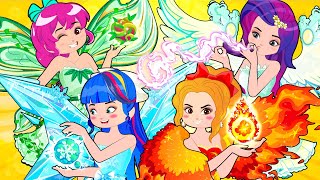 Four Elements Water Air Earth and Fire Poor Elemental Princess wants Wings Poor Princess Life [upl. by Emanuele]