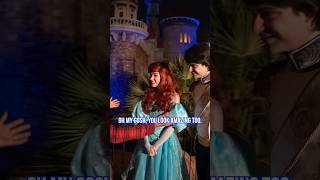 Can You Picture Prince Eric Under The Sea With Ariel  Disney World [upl. by Nadirehs731]