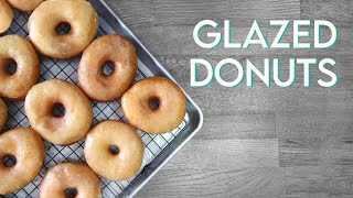 VEGAN KRISPY KREME DOUGHNUTS  Glazed Donut Recipe [upl. by Irtimed]