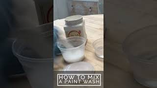 How to Mix A Paint Wash [upl. by Ecnahoy]