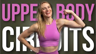 30 minute Upper Body Circuit Training with Dumbbells [upl. by Wales582]