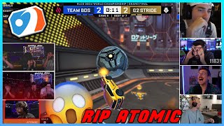 Streamers React to Atomics Whiff in RLCS Worlds Finals [upl. by Euqinna]