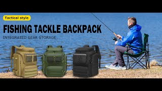 HAMBOLY Fishing Backpack with Rod Holders [upl. by Scurlock]