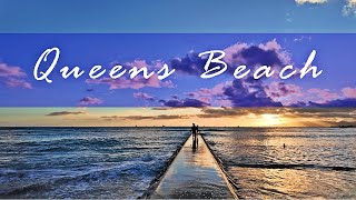 【4K】𝐖𝐀𝐋𝐊 🇺🇸 Sunset in Queens Beach Waikiki [upl. by Susette970]