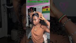 How To Install Updo Ponytail 360 HD Lace Wig with Invisible String [upl. by Aokek]