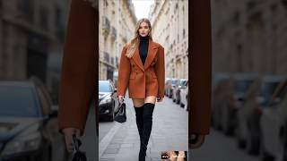 Beautiful oversized blazer coat amp velvet dress outfitideas fashion streetoutfit beauty style [upl. by Norval]