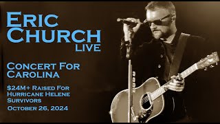 Eric Church  Beautiful Solo quotCarolinaquot  Live  Concert For Carolina Charlotte NC  102624 [upl. by Nosaes]