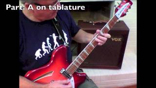 Steely Dan  Kid Charlemagne guitar solo demo with tab [upl. by Ahsitnauq]