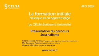 JPO CELSA 2024  Conférence Journalisme [upl. by Atsirtal]