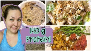 What I Ate To Get 140g Protein  Exciting Target Food Find  Macros Meal Prep amp Grocery Haul [upl. by Anitsim937]