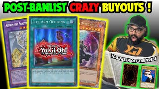 POST BANLIST CRAZY YUGIOH BUYOUTS [upl. by Addy]