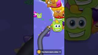 wormszone games wormssnakehighscore wormszonebiggestsnake gaming slither snake shortsfeed [upl. by Leal]