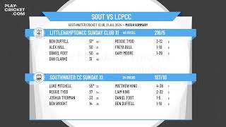 Southwater CC Sunday XI v Littlehampton Clapham amp Patching CC Sunday Club XI [upl. by Latonia]