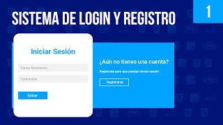 Login y Registro con HTML  CSS  JS  Parte1 [upl. by Ahsimaj292]