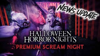 HHN 33 News Premium Night Info amp More  Universal Orlando Halloween Horror Nights 2024 [upl. by Lukin]