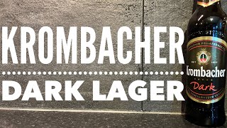 Krombacher Dark Lager Review By Krombacher Privatbrauerei  German Dark Lager Review [upl. by Durning]