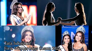 Congratulation Tata Juliastrid The First Winner Miss Cosmo 2024 beautypageant [upl. by Gibrian218]