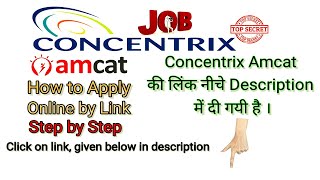 How to apply AMCAT Concentrix form step by step  Amcat फॉर्म को कैसे भरें by Rathore Knowledge [upl. by Siocnarf]