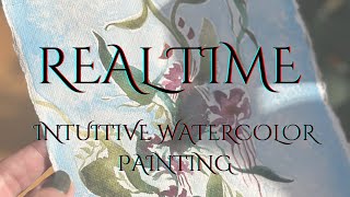 Intuitive Watercolor Painting Session with Jessica Young Art [upl. by Vincelette]