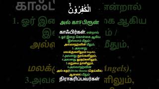 அல் காFபிரூன்  الْكٰفِرُوْنَۙ  காஃபிர்கள் [upl. by Yruoc]