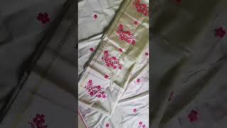 Applique work চাদৰ মেখেলা share like subscribe embroidery appliquework fashion support [upl. by Aiciruam]