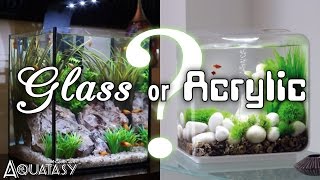 Aquatasy  Glass or Acrylic  A Guide to Choosing Your Next Aquarium [upl. by Persis]