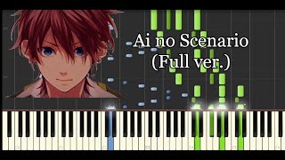 Ai no Scenario Piano Full ver [upl. by Aicetal227]