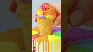 Ice cream cake icecream cake satisfying chocolate soyummy satisfyingvideo short feed kidscct [upl. by Modestine]