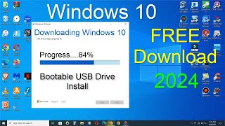 How to Download Windows 10 Directly from Microsoft  Windows 10 Download on USB 2024 [upl. by Teodorico867]