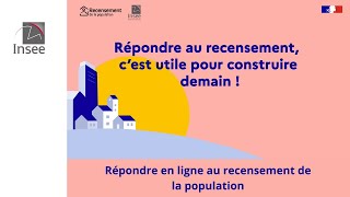 Répondre en ligne au recensement de la population [upl. by Enrica538]