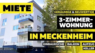 🏡 MIETE I 3ZimmerWohnung in Meckenheim 💎 Zwei Balkonen  Einbauküche  Aufzug  Wärmepumpe [upl. by Elsinore]