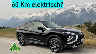 Mitsubishi Eclipse Cross PlugIn Hybrid  Test der elektrischen Reichweite [upl. by Aysan]