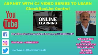 CheckBoxList Control in ASPNET C [upl. by Hcahsem]
