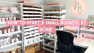 How To Start Your Small Business  Steps For Starting a Small Business From Home Sharing My Tips [upl. by Plusch]