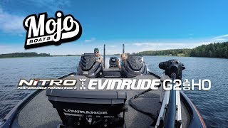 Mojoboats  Nitro Z18  Evinrude G2 150 HO take off [upl. by Elay]