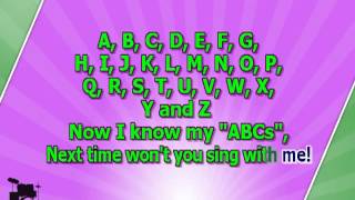 Karaoke for kids ABC Alphabet Song slow key 3 with backing melody [upl. by Karil605]