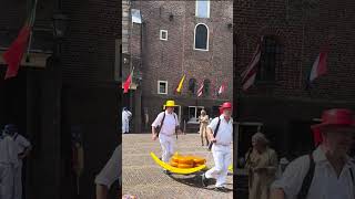 Dutch Cheese Market in Alkmaar The Netherlands [upl. by Oetsira]