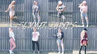 12 SUMMER OUTFIT IDEAS ♡  Koleen Diaz [upl. by Kcolttam]