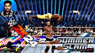 Bobby Lashley vs Goldberg Match on SummerSlam Hindi Gameplay WWE 2K24 [upl. by Wu765]