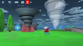 Blocksworld getting killled by two tornadoes [upl. by Aneleasor]