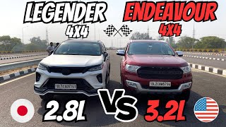 Legender VS Endeavour  28L VS 32L 4X4 most demanding drag race ♥️🤍 🇺🇸 VS 🇯🇵 [upl. by Christabelle649]