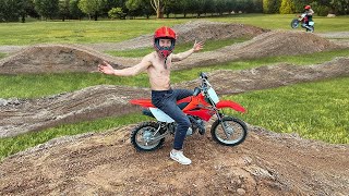 I Built a MotoCross Track in My Front Yard [upl. by Kirad]