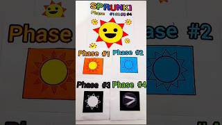 SPRUNKI MrSun 🌞ASMR Phase 1vs2vs3vs4 squishyblindbag papercraftsprunkiincredibox squishyshort [upl. by Neehsuan]