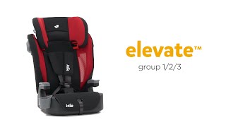 Joie elevate™  Group 123 Booster Seat with 5Point Harness [upl. by Enelehs]