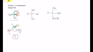 Redraw each of the following molecules as a Fischer projection then assign R or S to each stereoce… [upl. by Elsa999]