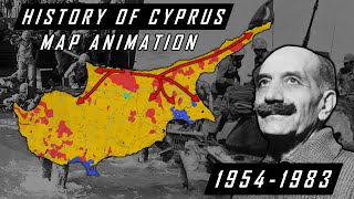 Map History of Cyprus 19541983 [upl. by Liane]